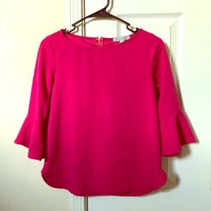 Hot Pink Work Blouse